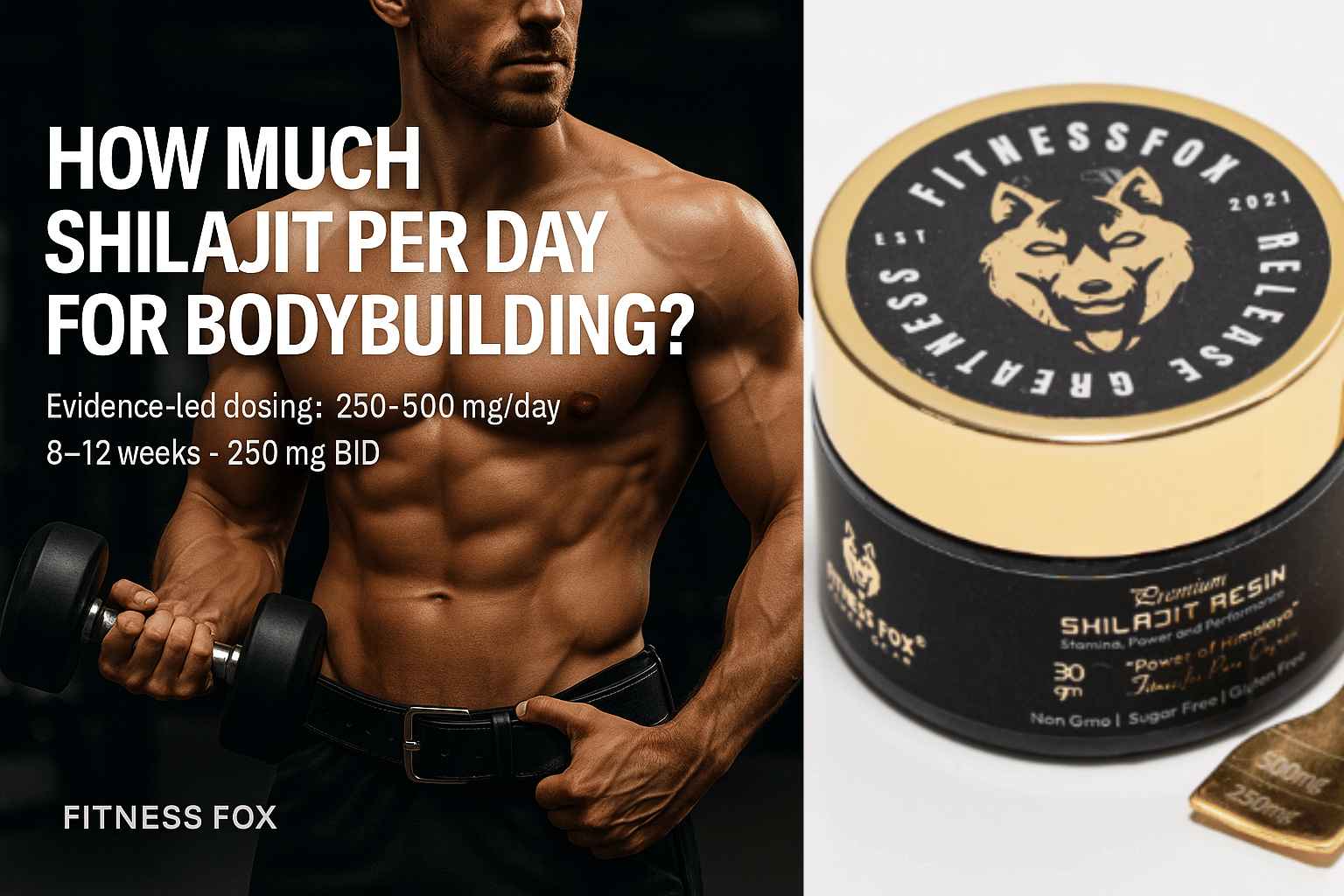 How Much Shilajit Per Day for Bodybuilding