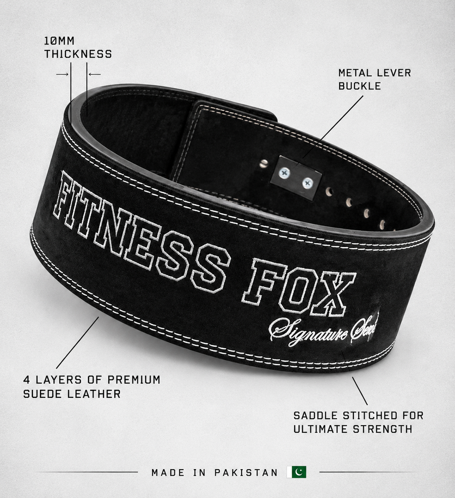 10MM Suede Lever Belt (Black & White) – Signature Series