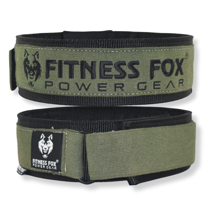 10mm TRIPLE PLY Nylon Neopreen Belt For Powerlifting/Bodybuilding/Crossfit. ( Triple Layer )( olive black)
