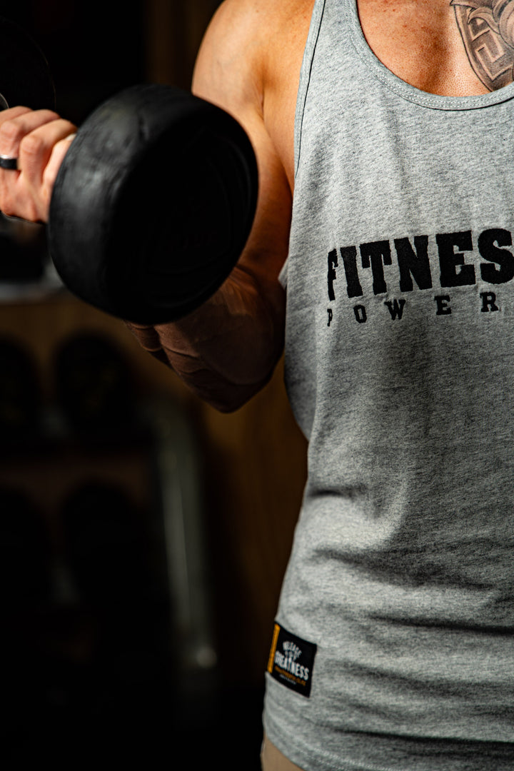 Cotton Muscle Singlet ( Grey)