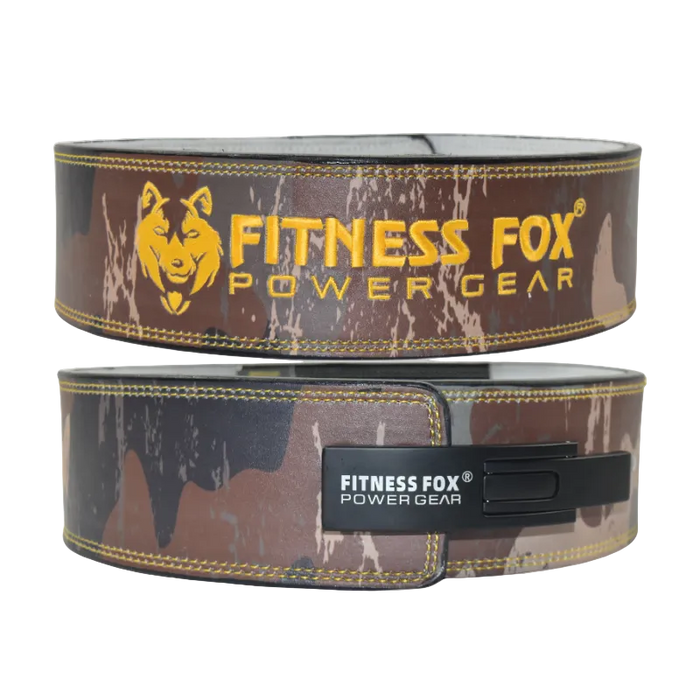 10mm Cowhide Leather Lever Belt (Camo)