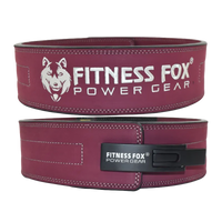 13mm Suede Leather Lever Belt ( BURGUNDY)
