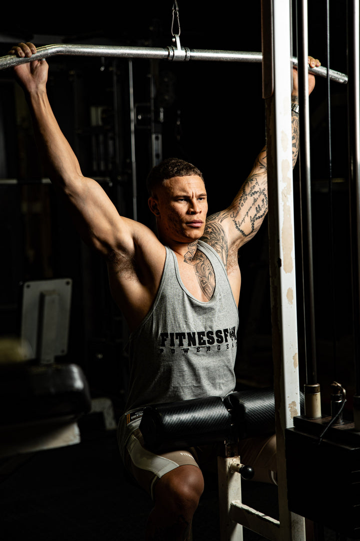 Cotton Muscle Singlet ( Grey)