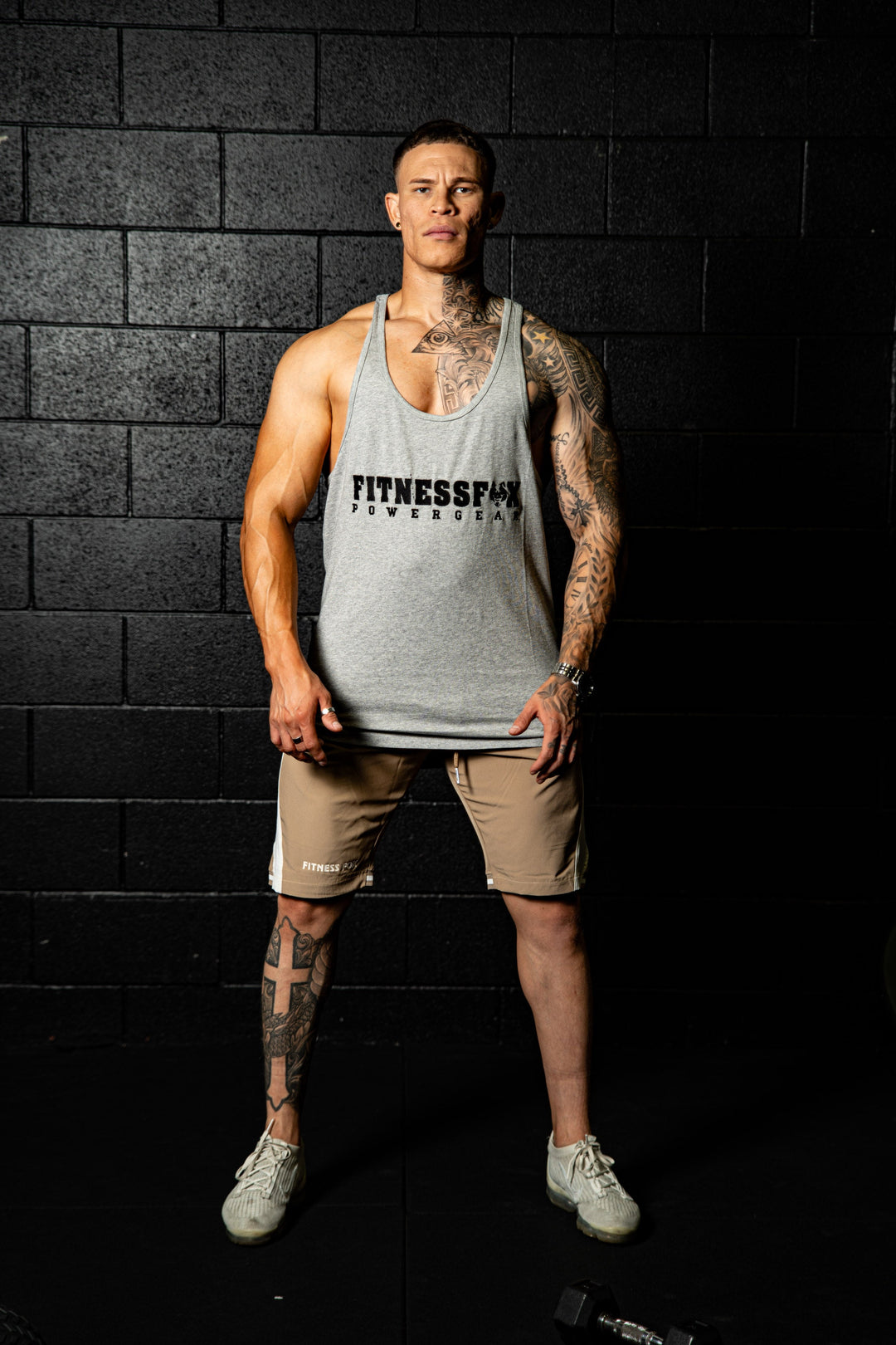 Cotton Muscle Singlet ( Grey)