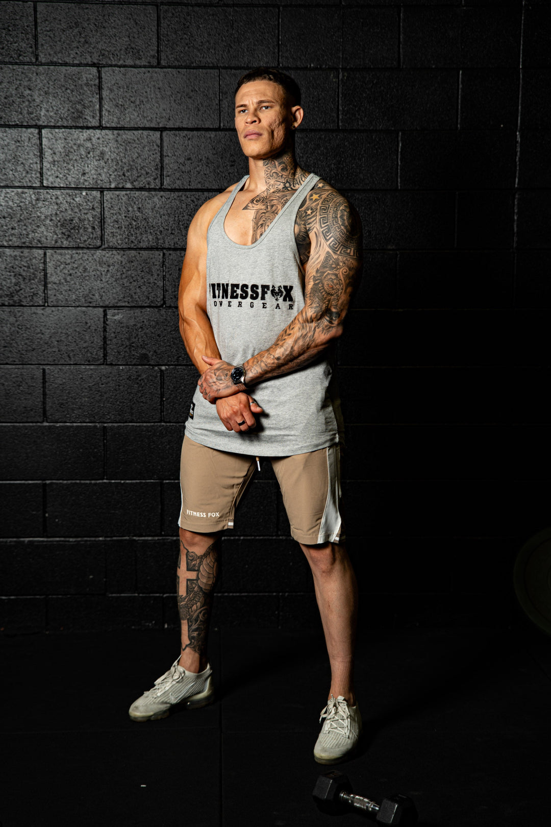 Cotton Muscle Singlet ( Grey)