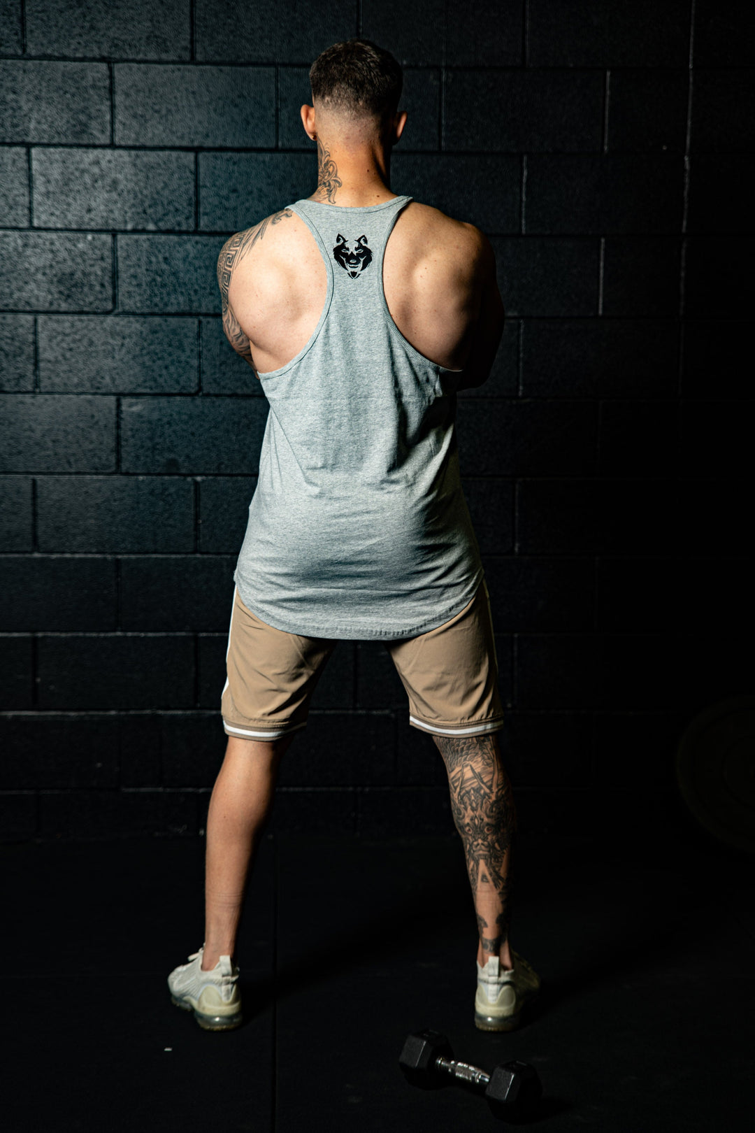 Cotton Muscle Singlet ( Grey)