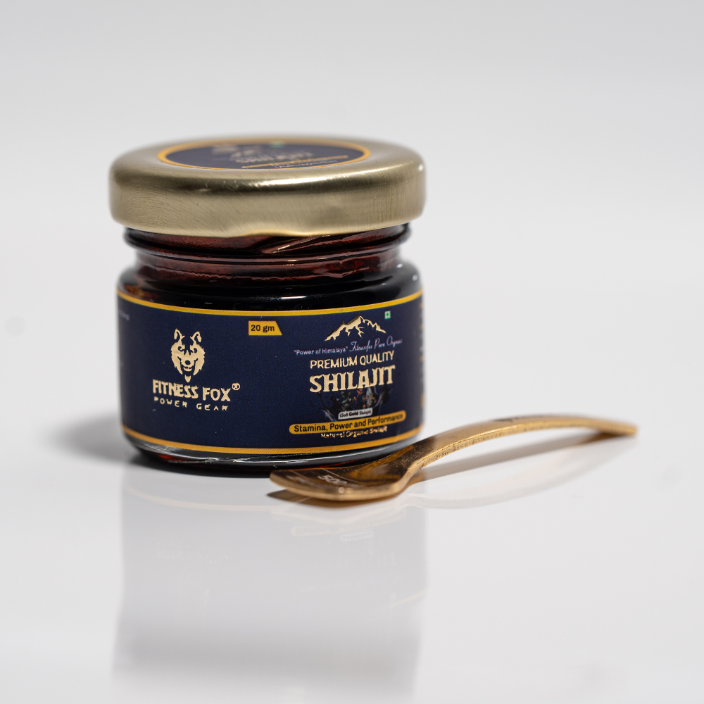 Shilajit Gold ingredients panel—shilajit resin with ashwagandha and gokshura—label macro, New Zealand