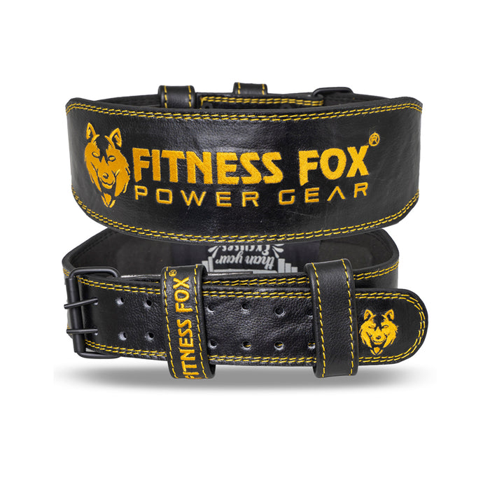4 inch Black Leather Lifting Belt