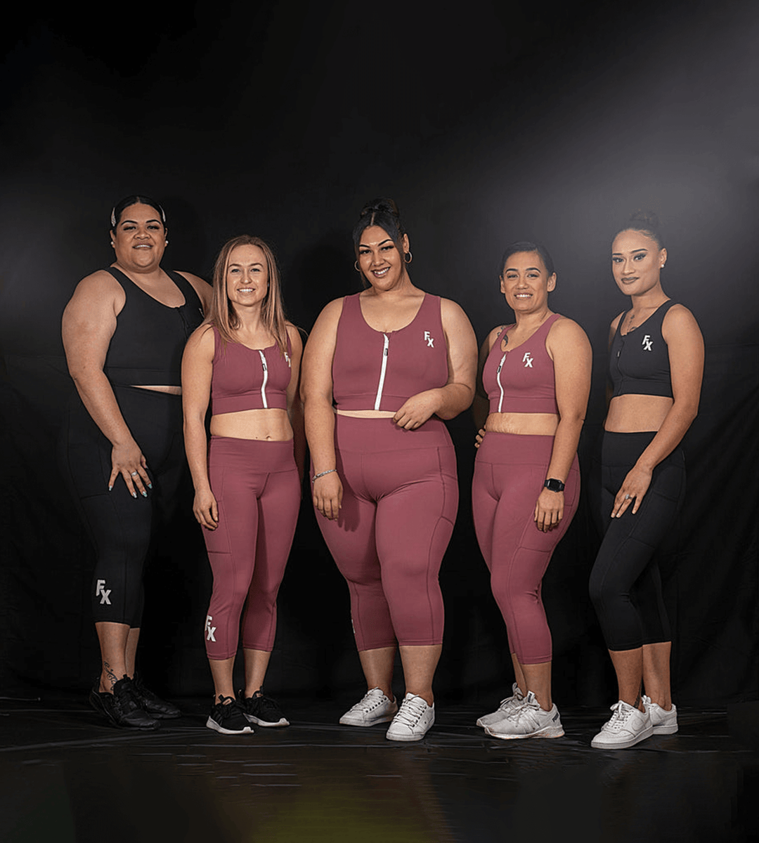 Black Hi Impact Crop with Front Zip