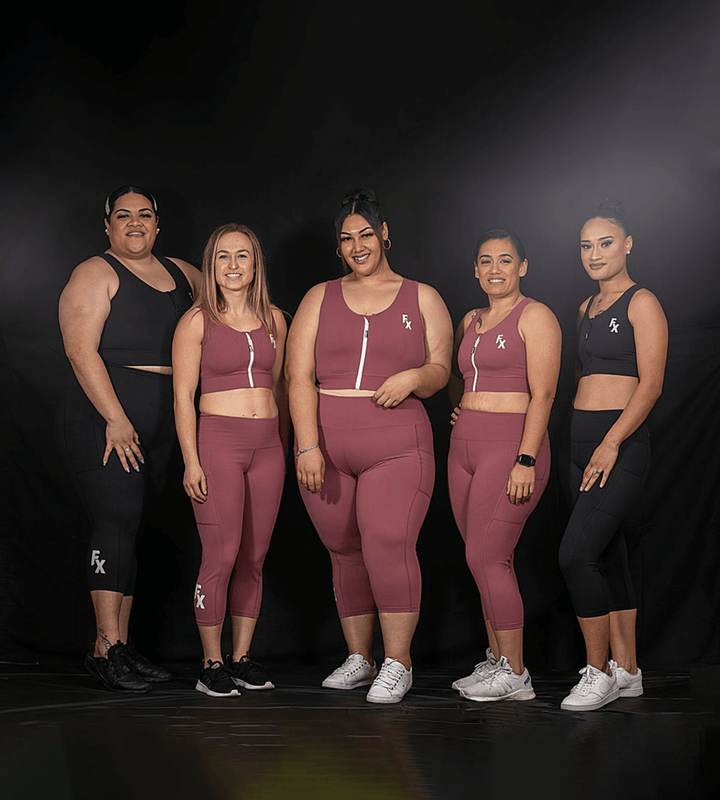 Black Hi Impact Crop with Front Zip