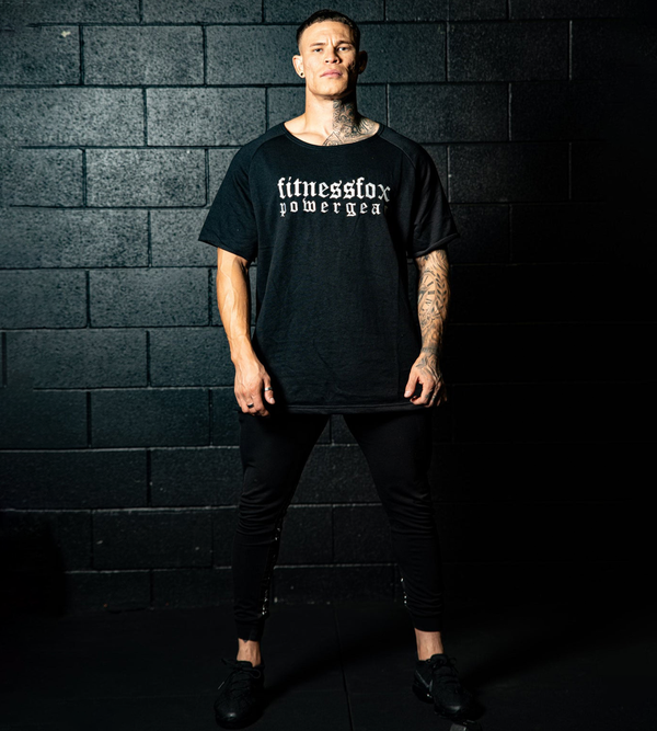Fitnessfox Old school Oversize T-Shirt ( Black )