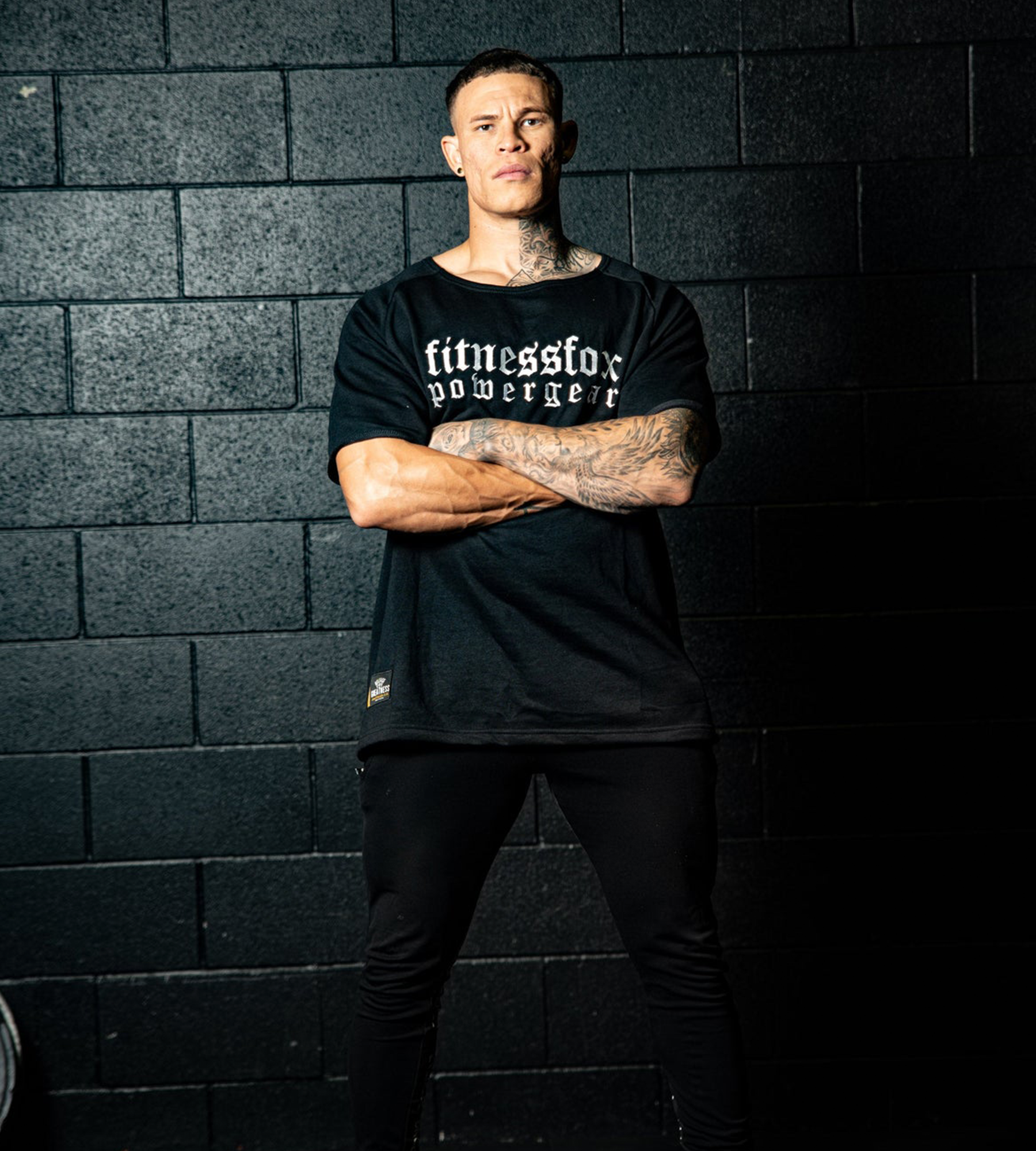 Fitnessfox Old school Oversize T-Shirt ( Black )