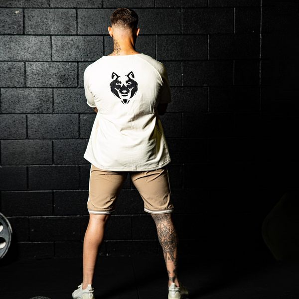 Fitnessfox Old school Oversize T-Shirt ( Cream)