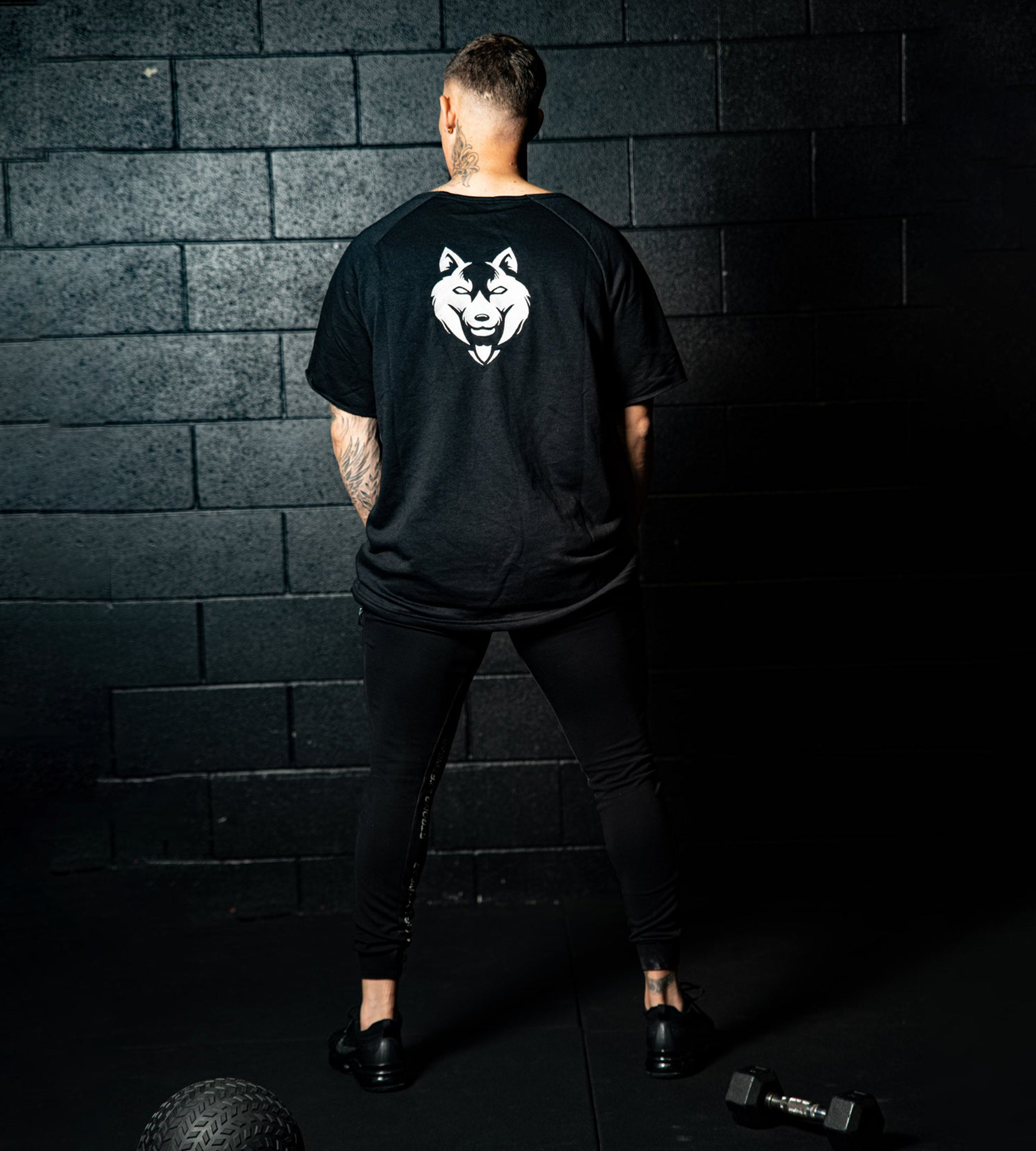 Fitnessfox Old school Oversize T-Shirt ( Black )