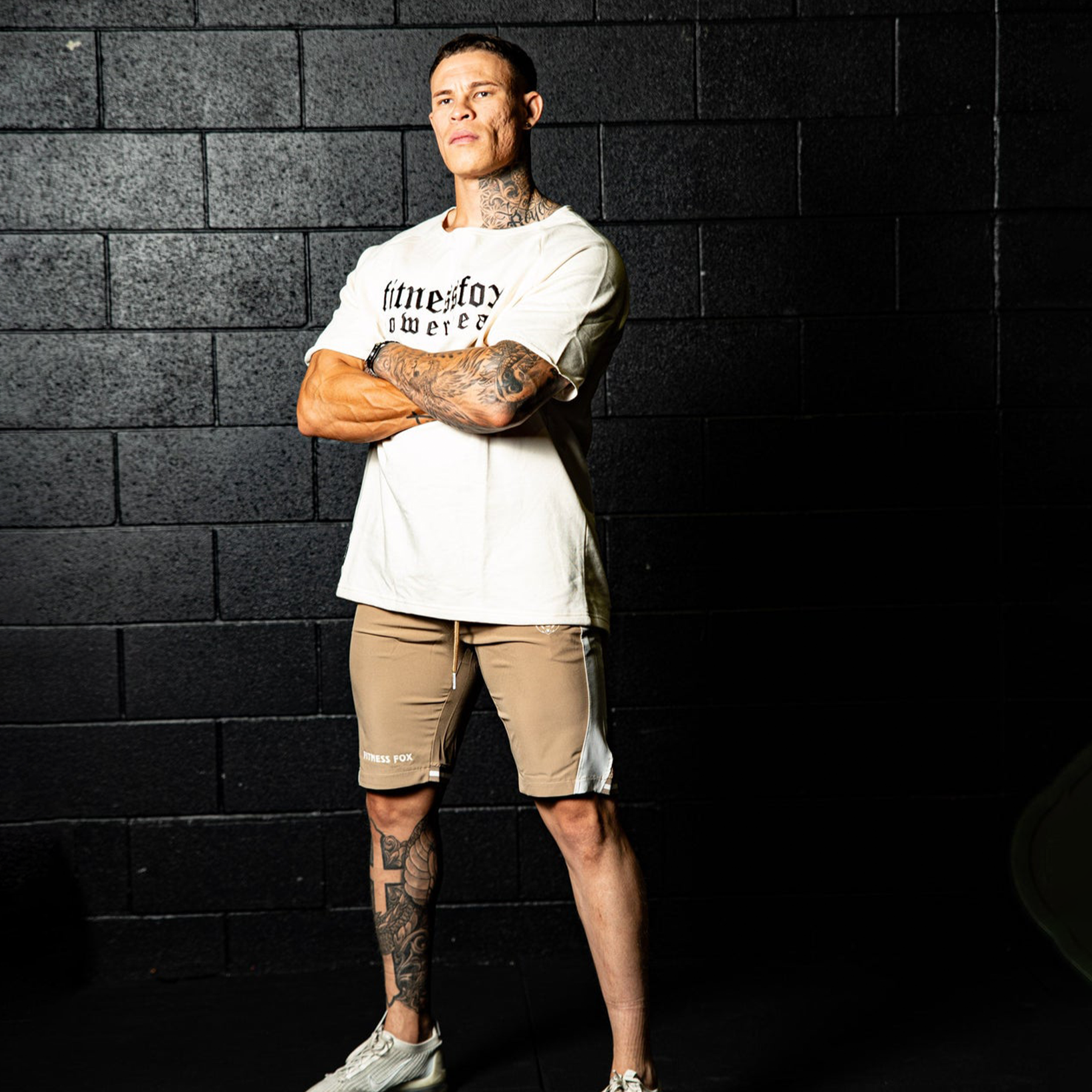 Fitnessfox Old school Oversize T-Shirt ( Cream)