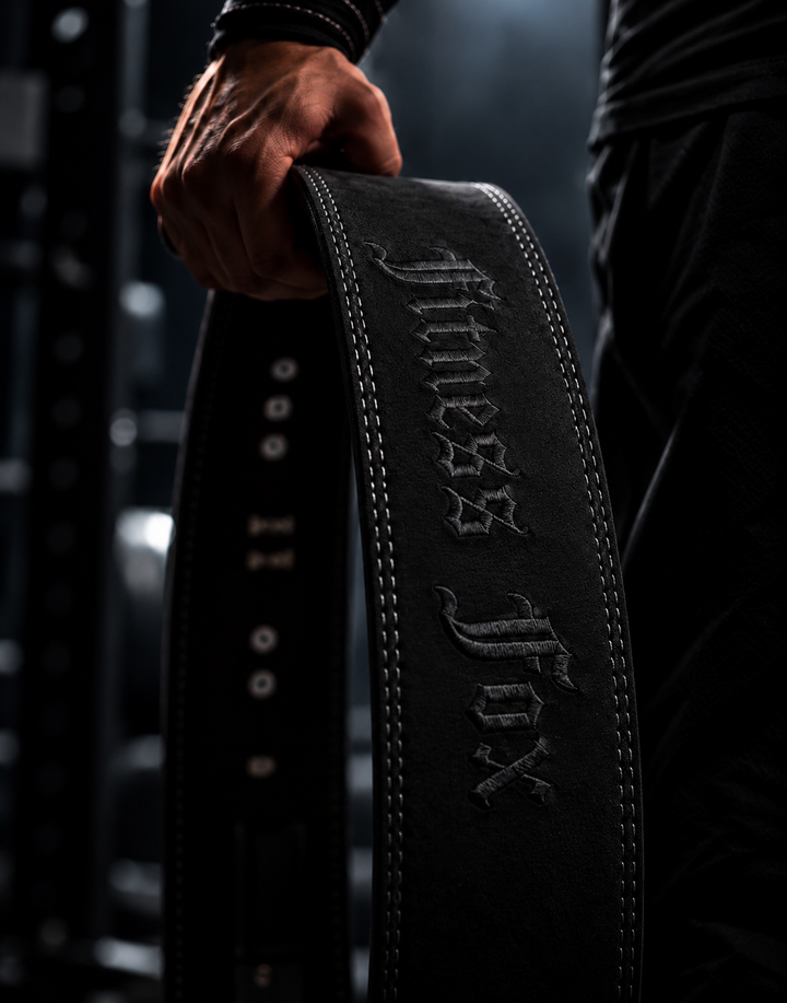 10MM Suede Lever Belt (Blackout)