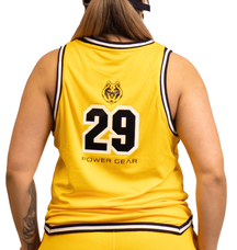 Mesh Basketball Muscle Tank top -Yellow