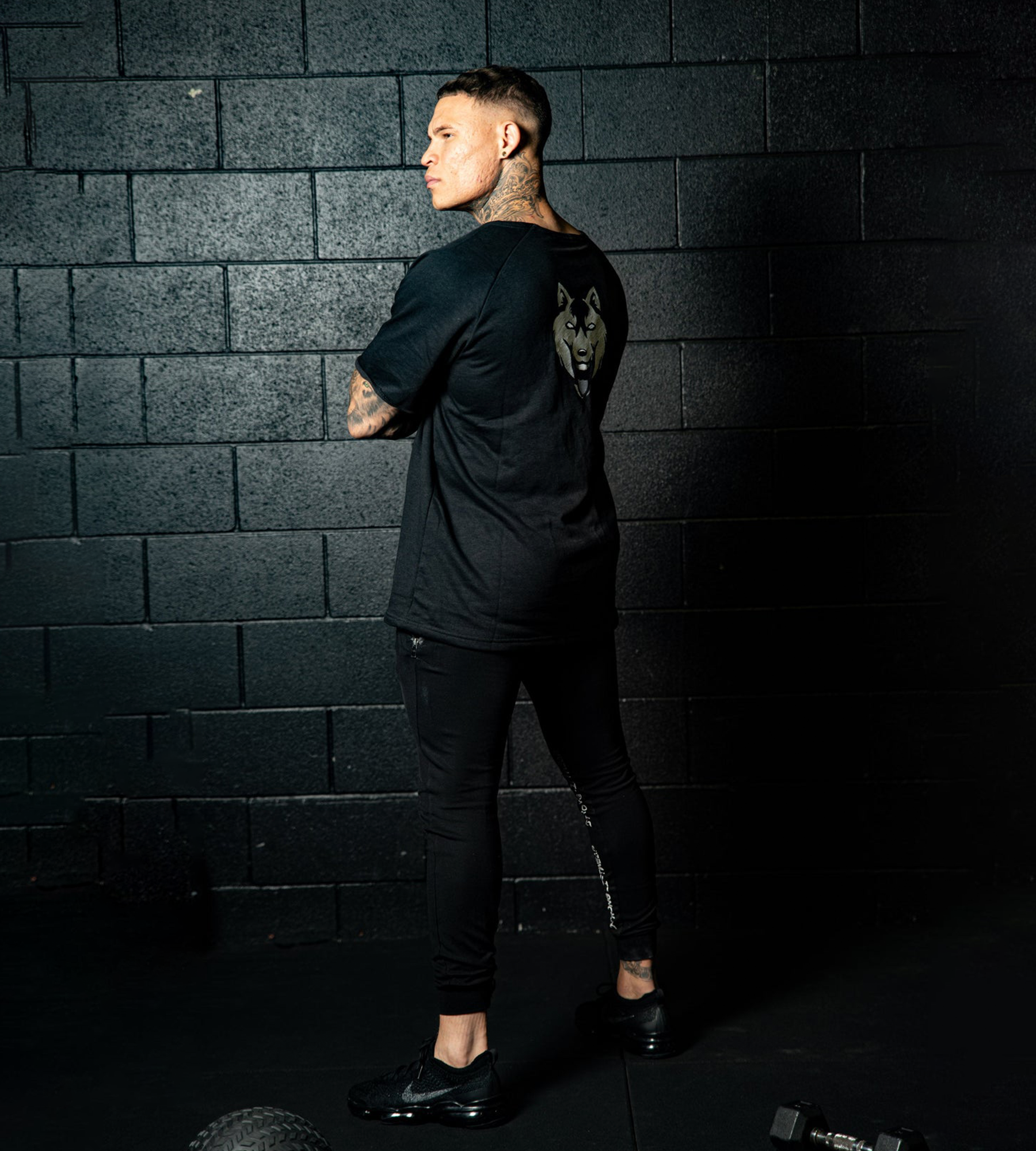 Fitnessfox Old school Oversize T-Shirt ( Black )