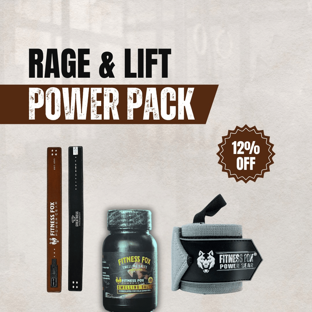 Smelling Salt + Lever Belt + Grey Wrist Wrap Bundle