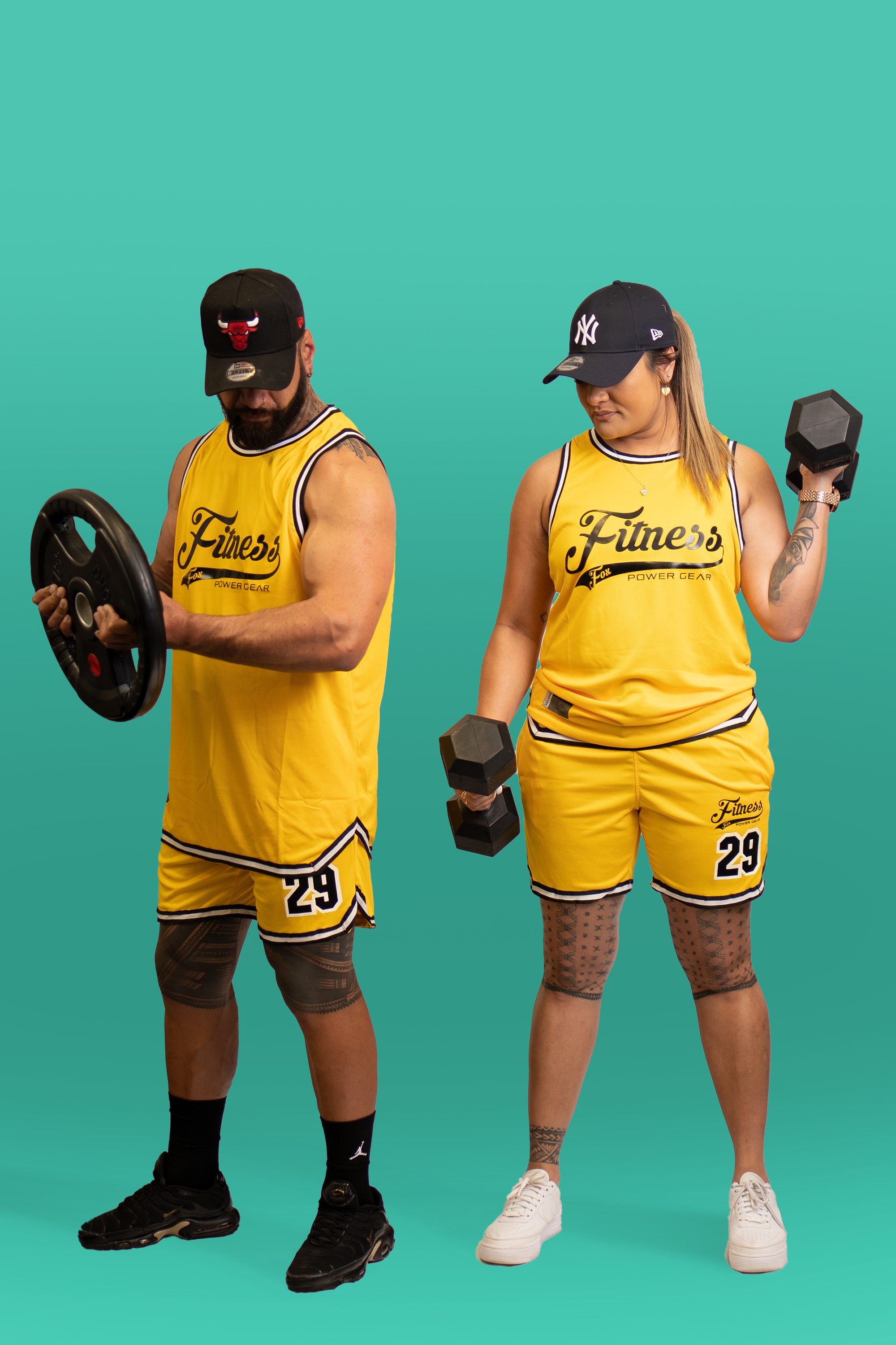 Mesh Basketball Muscle Tank top -Yellow