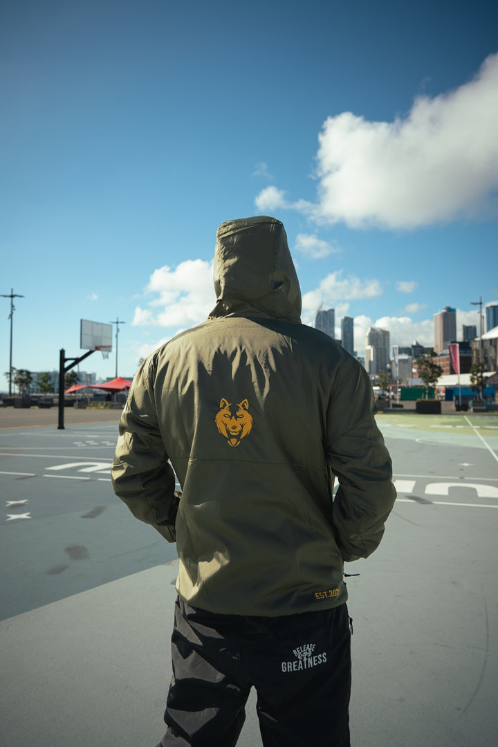 Fitness Fox Sauna Jacket-9th Edition ( OLIVE GREEN )
