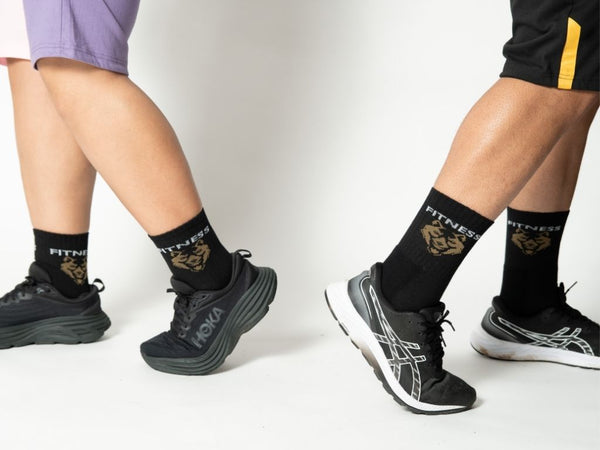 MID-CREW Black Daily Socks