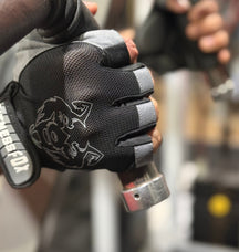 FitnessFox Premium Non-Slip Training Gloves | Artificial Leather with Rubber Padded Palm