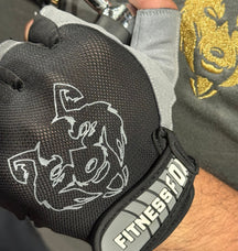 FitnessFox Premium Non-Slip Training Gloves | Artificial Leather with Rubber Padded Palm