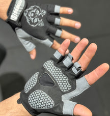 FitnessFox Premium Non-Slip Training Gloves | Artificial Leather with Rubber Padded Palm