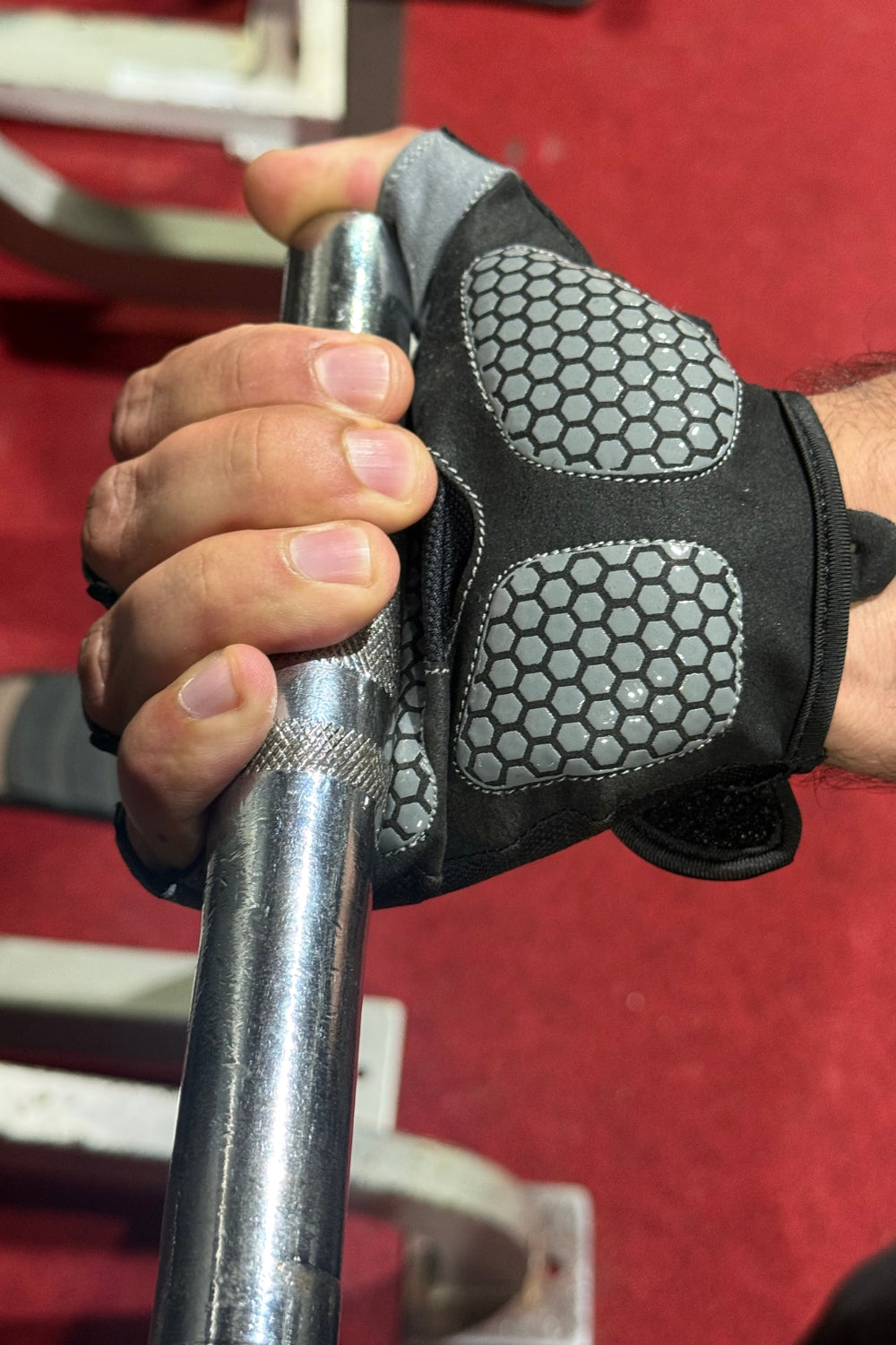 FitnessFox Premium Non-Slip Training Gloves | Artificial Leather with Rubber Padded Palm