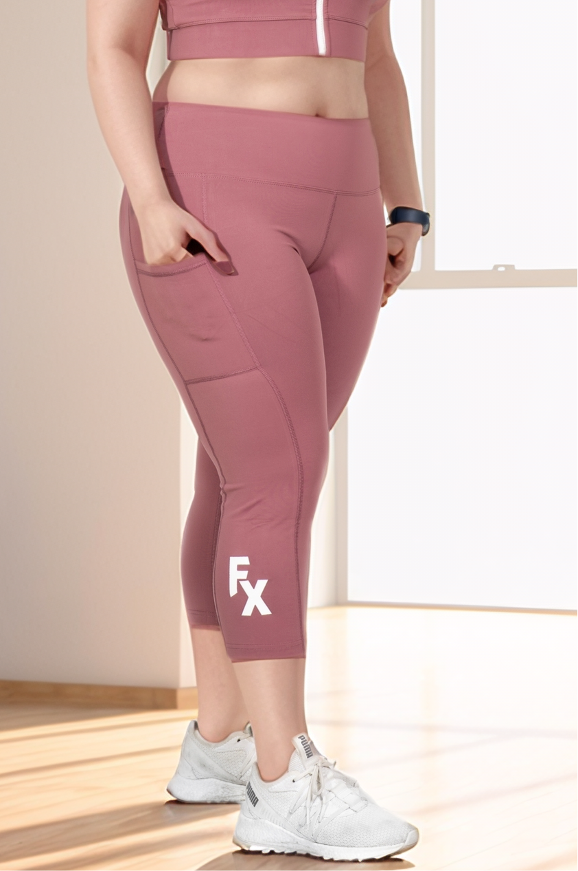 Blush High Waisted 7/8 Leggings