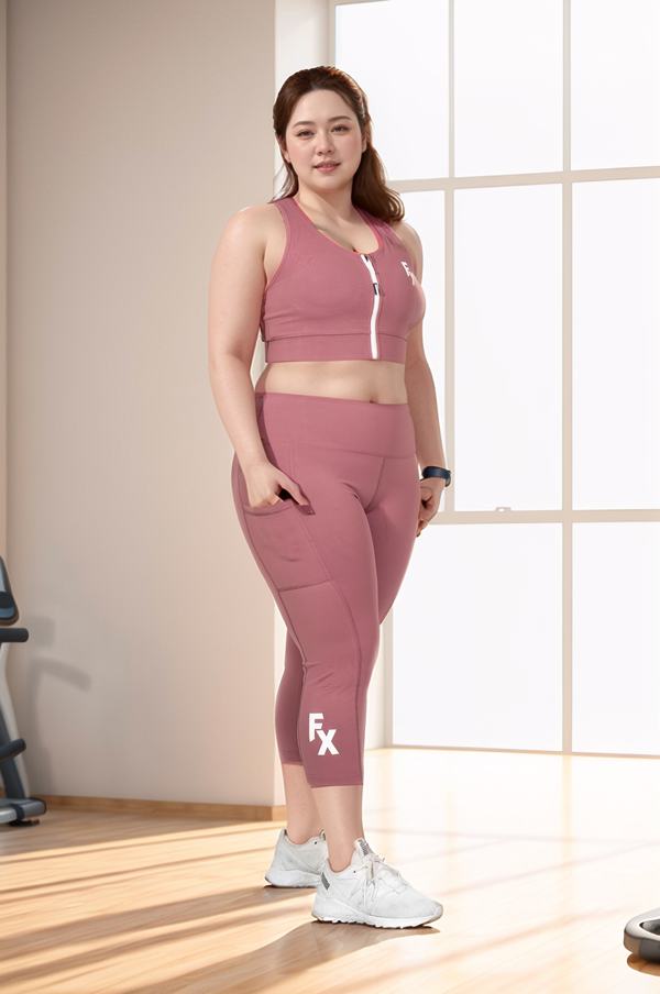 Blush High Waisted 7/8 Leggings