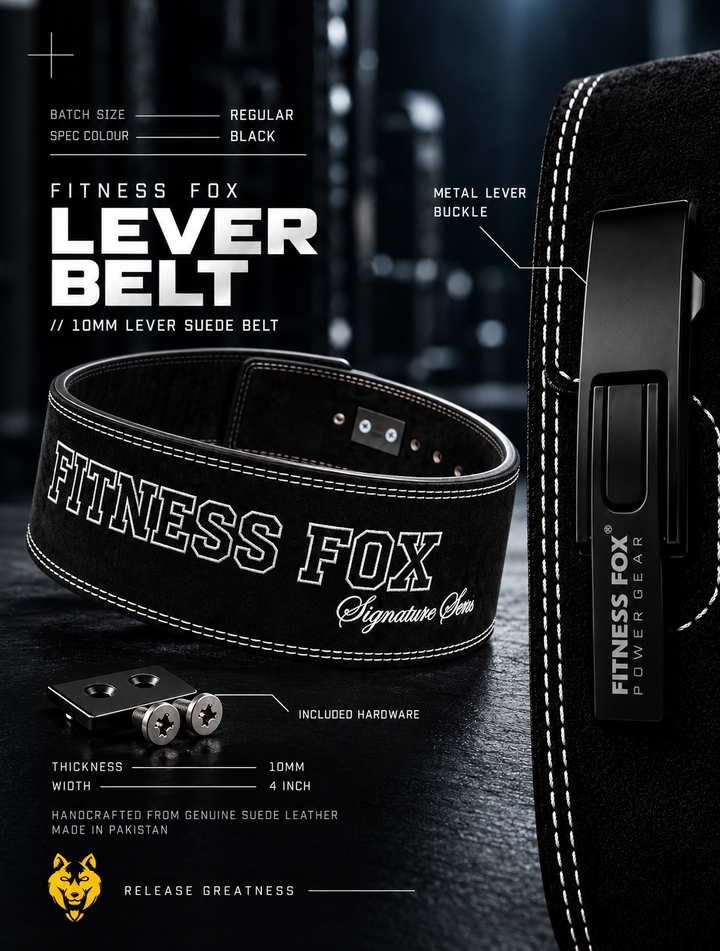 10MM Suede Lever Belt (Black & White) – Signature Series