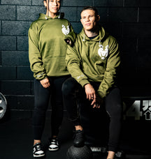 Fitnessfox Hoodie with Chenille Embroidered ( Olive Green)