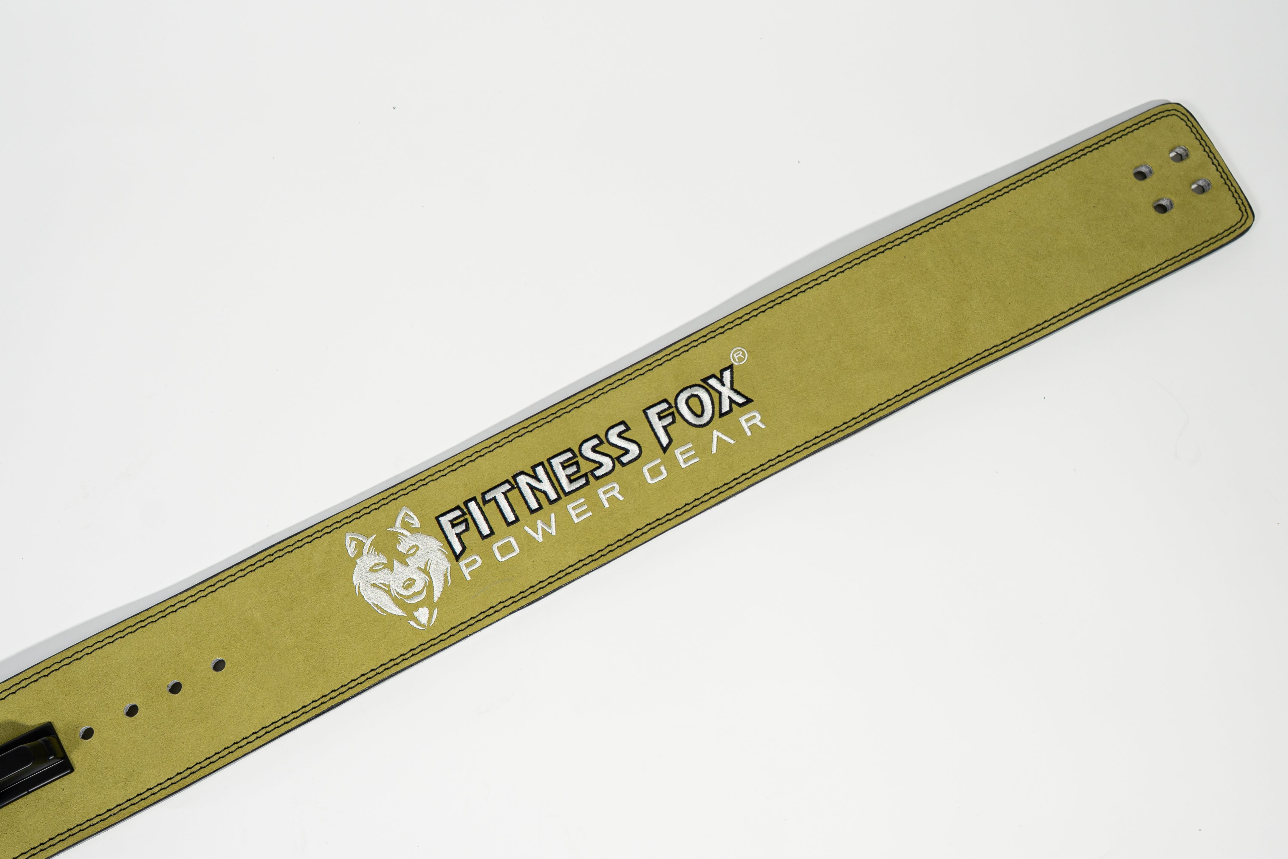 10mm Suede leather lever belt ( green)