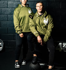 Fitnessfox Hoodie with Chenille Embroidered ( Olive Green)