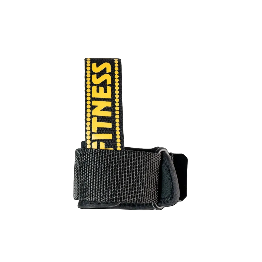 Power wrist strap ( Black/Gold)( Best for powerlifting/weighlifting/Crossfit)