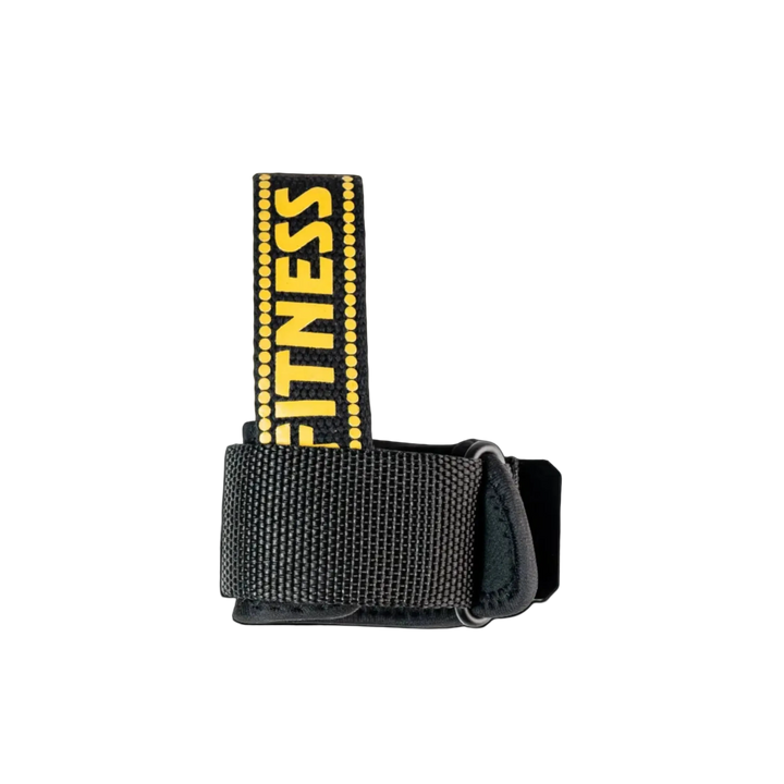 Power wrist strap ( Black/Gold)( Best for powerlifting/weighlifting/Crossfit)