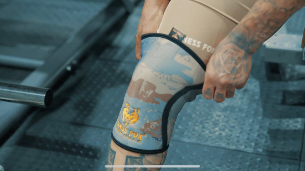 7MM Knee Sleeves(CAMO)(PAIR)(*Clearance) ( Stitching problem)