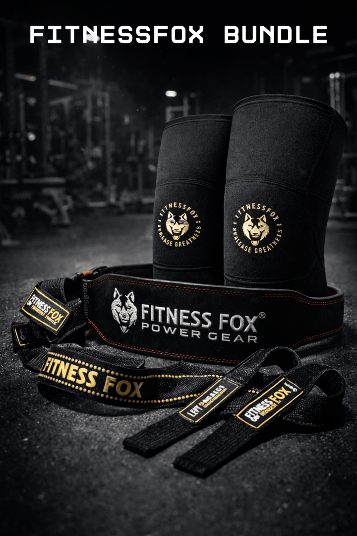 Knee Sleeves, Leather Belt & liftting straps Trio