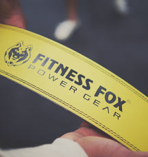 High-quality quick release weightlifting belt in yellow for strength training