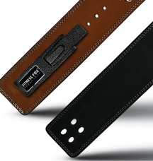 10 MM Suede Leather Lever belt For Deadlift/Powerlifting & Weightlifting ( Maroon)