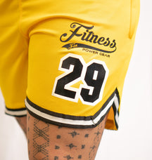 Mesh Basketball Muscle Tank top -Yellow