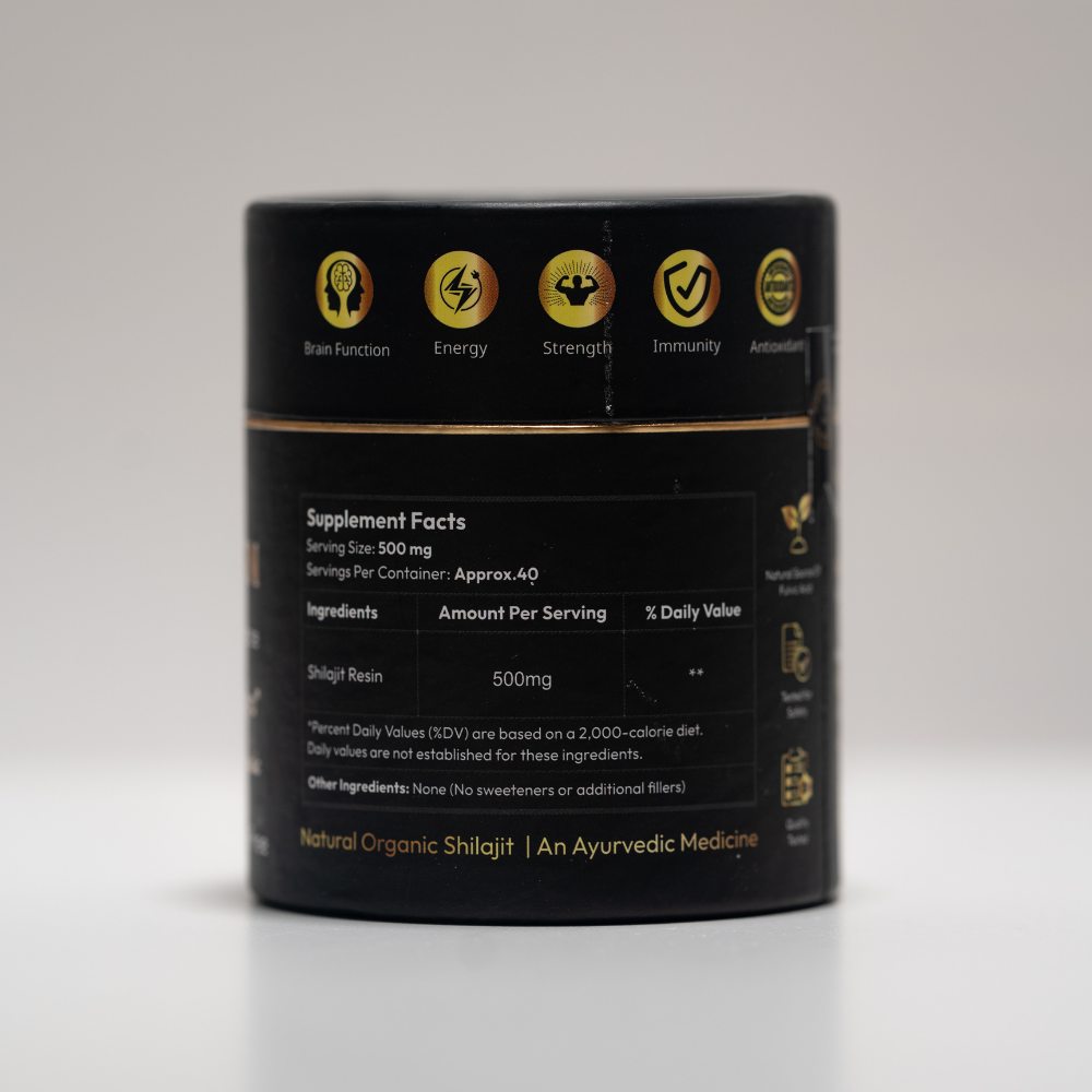 Pure Organic Shilajit Resin ( Unflavoured ) (20–50g) – Fitness Fox NZ