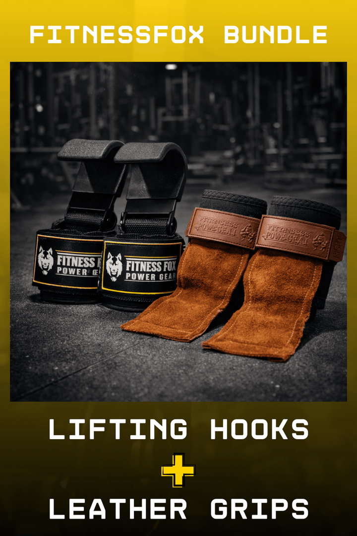 Heavy Lifting Hooks + Leather Grips Bundle