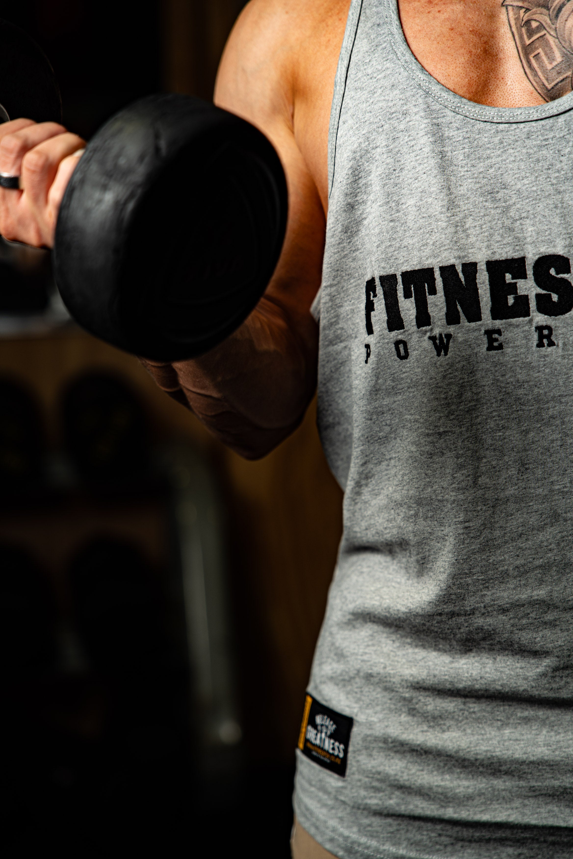Fitnessfox Muscle Tank Top Singlet ( Grey)