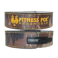 10mm Cowhide Leather Lever Belt (Camo)