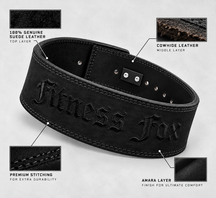 10MM Suede Lever Belt (Blackout)