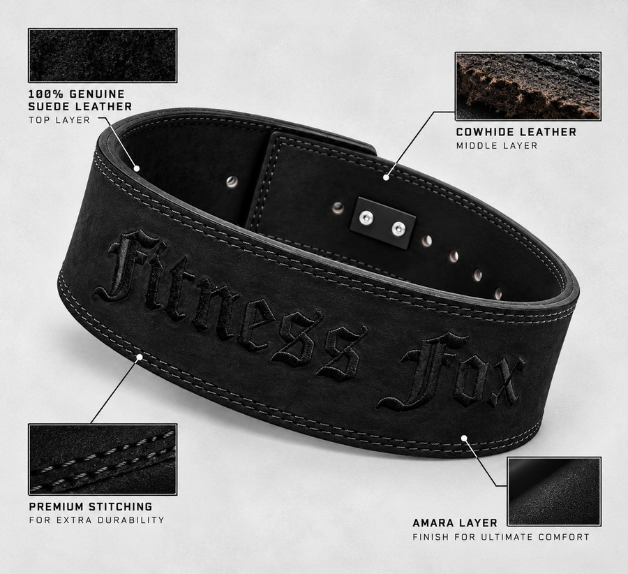 10MM Suede Lever Belt (Blackout)