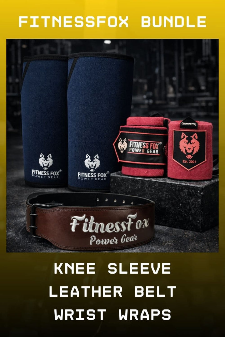 4" Maroon Weightlifting Leather Belt + 7mm Knee Sleeves + Pink Power Wrist Wraps Bundle